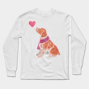 Watercolour Brittany Long Sleeve T-Shirt